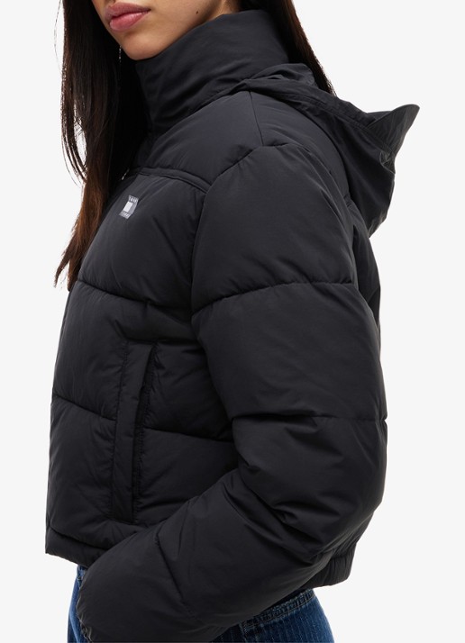 Tommy Hilfiger Puffer jack met waterafstotende coating - detail 5 zwart
