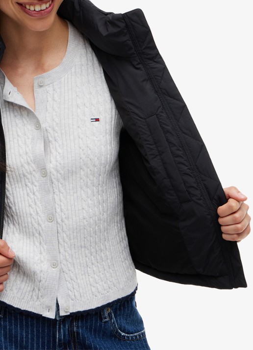 Tommy Hilfiger Puffer jack met waterafstotende coating - detail 6 zwart