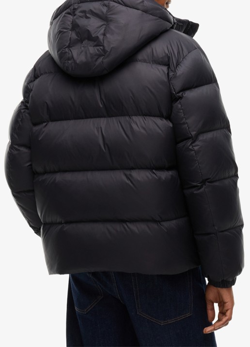 Tommy Hilfiger Puffer jas met donsvulling - achterkant 5 zwart