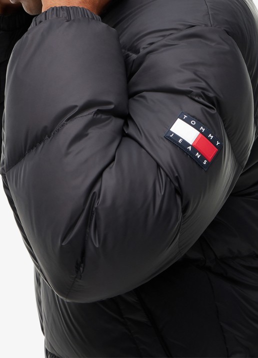 Tommy Hilfiger Puffer jas met donsvulling - detail 2 zwart