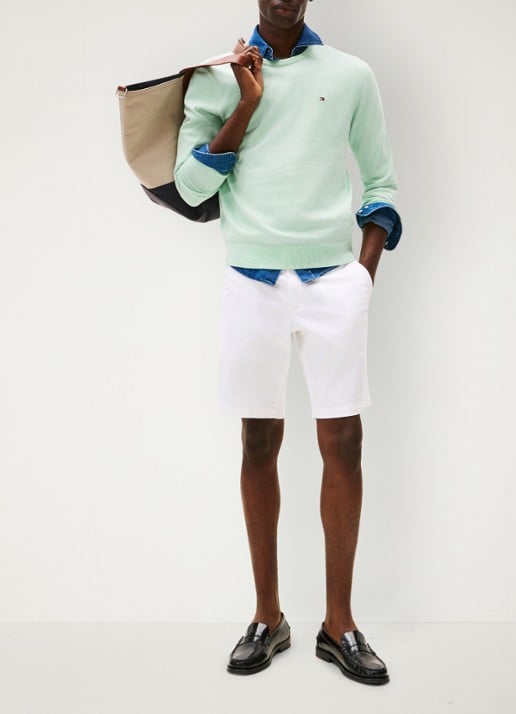 Tommy Hilfiger Pullover met logo - voorkant 5 mint