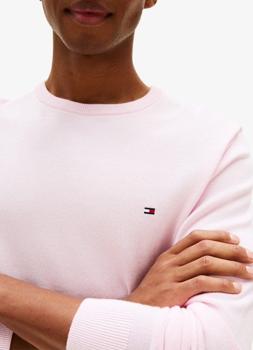 Tommy Hilfiger Pullover met logo - detail 3 pink lily-tpb