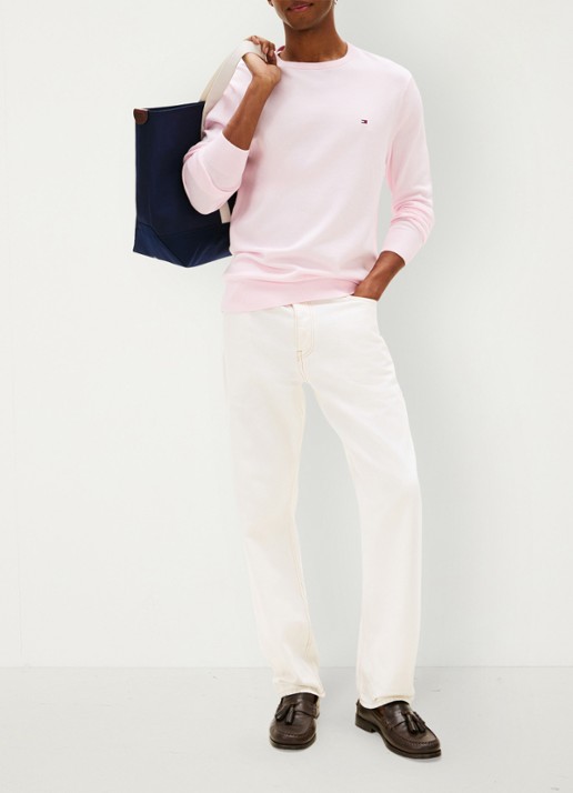 Tommy Hilfiger Pullover met logo - voorkant 5 pink lily-tpb