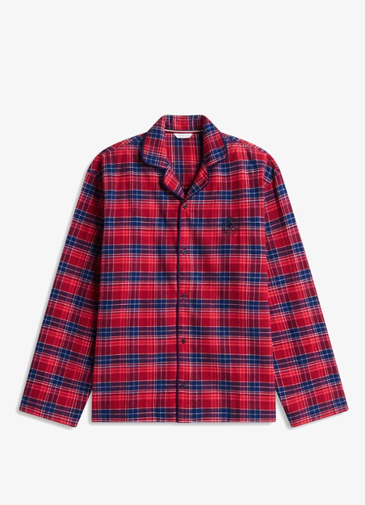 Tommy Hilfiger Pyjamaset met ruitdessin 2-delig - voorkant 4 check global stp medium red-0qj