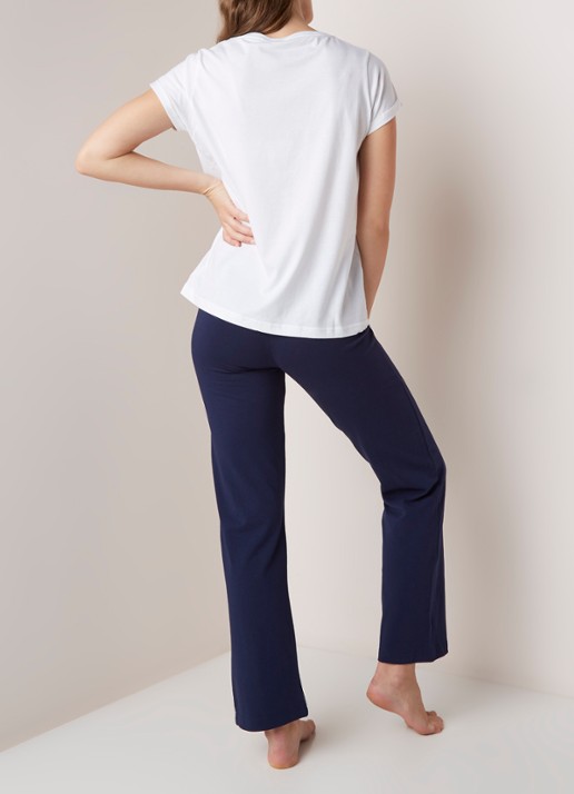 Tommy Hilfiger Pyjamaset van katoen - achterkant 5 wit
