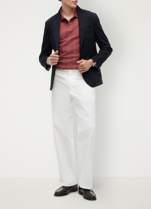 Tommy Hilfiger Regular fit colbert met steekzakken - detail 5 donkerblauw