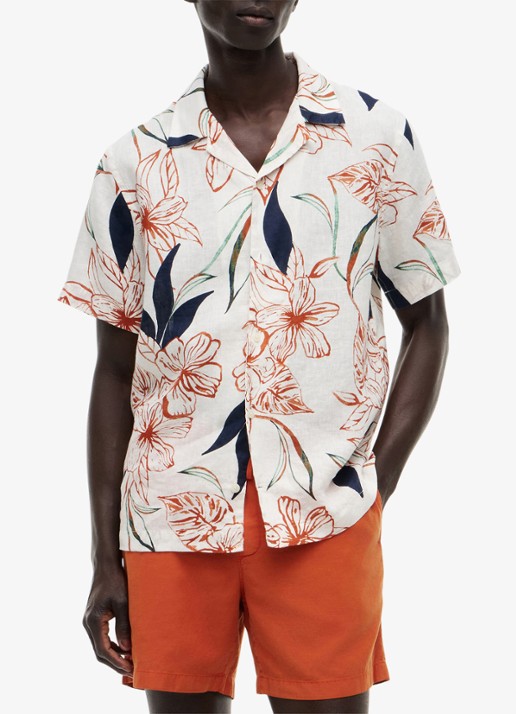 Tommy Hilfiger Regular fit overhemd met bloemenprint