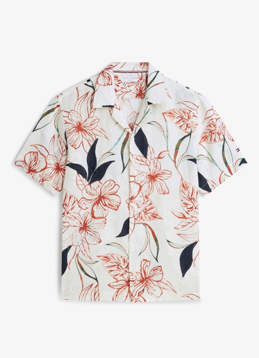 Tommy Hilfiger Regular fit overhemd met bloemenprint