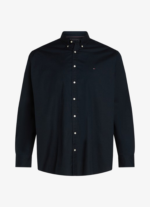 Tommy Hilfiger Regular fit overhemd met logo - voorkant 2 blauw