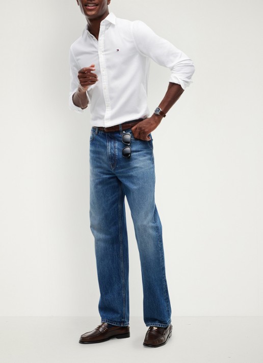 Tommy Hilfiger Regular fit overhemd met logo - detail 5 wit