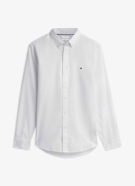 Tommy Hilfiger Regular fit overhemd met logo - voorkant 2 wit