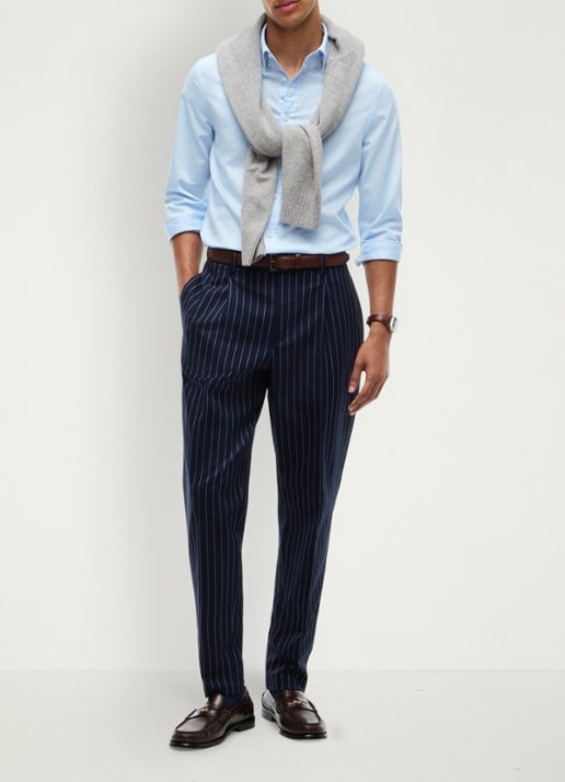 Tommy Hilfiger Regular fit overhemd met logo - voorkant 5 sweet blue-c3q