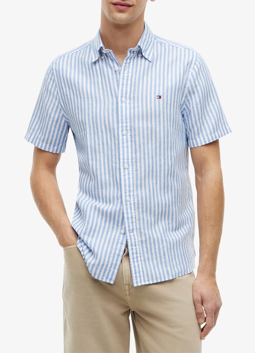 Tommy Hilfiger Regular fit overhemd met streepprint