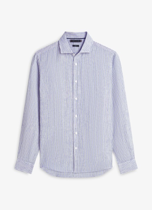 Tommy Hilfiger Regular fit overhemd met streepprint - voorkant 2 lichtblauw