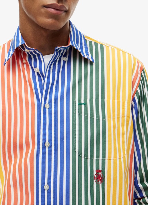 Tommy Hilfiger Regular fit overhemd met streepprint - detail 5 multicolor