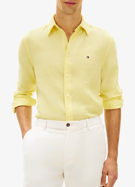 Tommy Hilfiger Regular fit overhemd van linnen