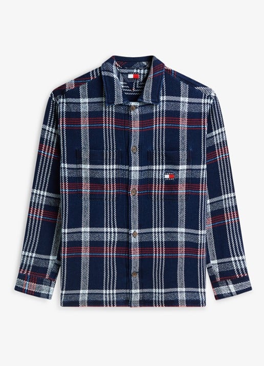 Tommy Hilfiger Regular fit overshirt met geruit dessin