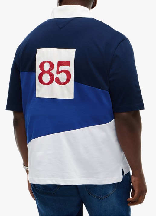 Tommy Hilfiger Regular fit polo met colour blocking - achterkant 3 multicolor
