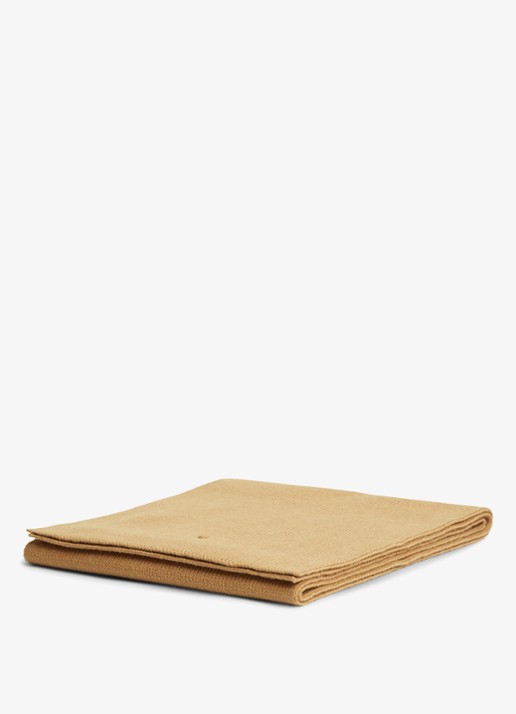 Tommy Hilfiger Ribgebreide sjaal in wolblend - detail 3 beige