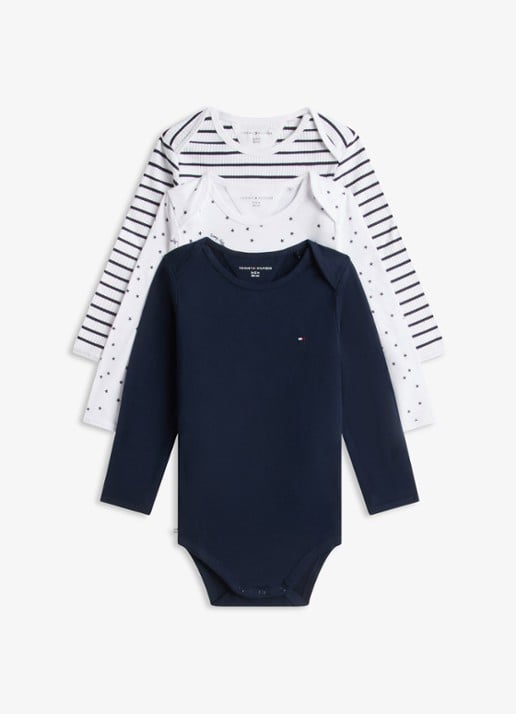 Tommy Hilfiger Romper in cadeauset met print 3-pack