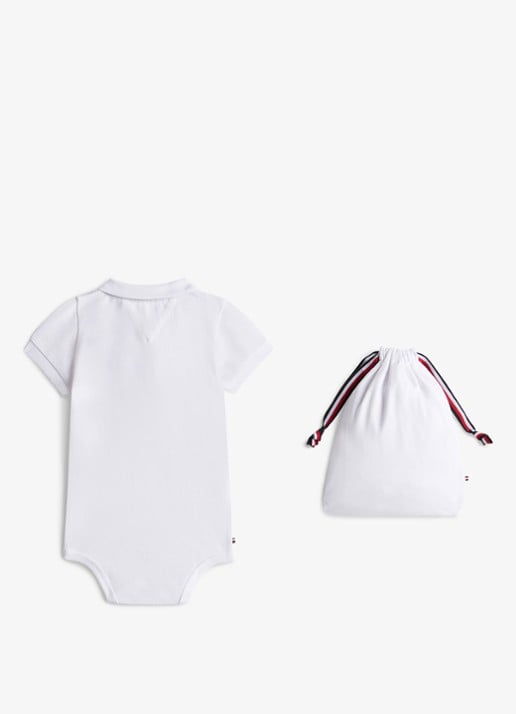 Tommy Hilfiger Romper in cadeauset van katoen - detail 2 wit