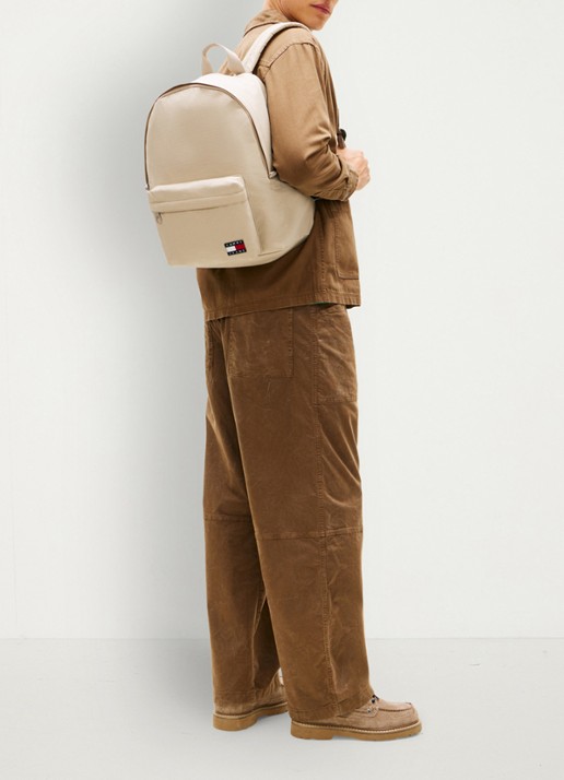 Tommy Hilfiger Rugzak met logo - voorkant 2 grijs