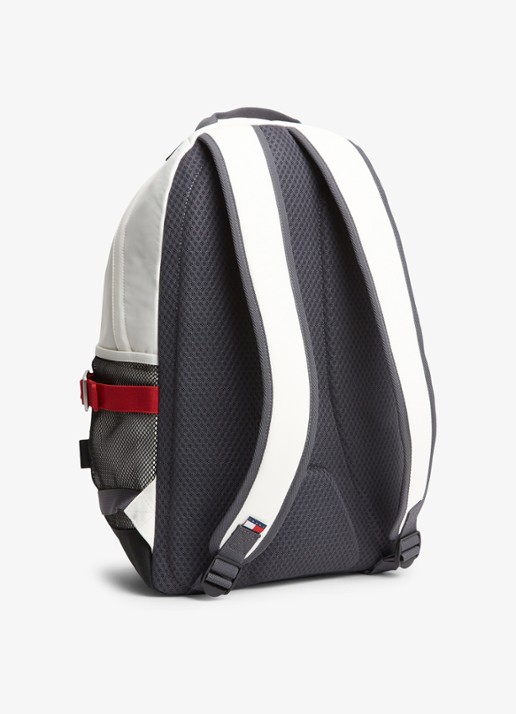 Tommy Hilfiger Rugzak met logo - achterkant 3 wit