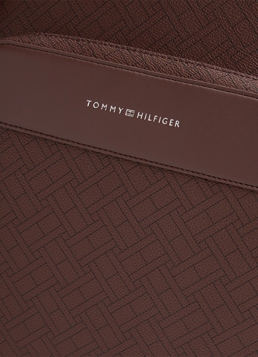 Tommy Hilfiger Rugzak met logoprint - detail 2 donkerbruin