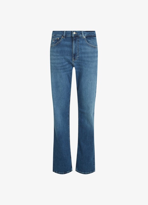 Tommy Hilfiger Ryan slim fit jeans met medium wassing - voorkant 3 indigo