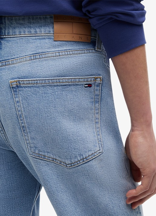 Tommy Hilfiger Ryan slim leg jeans met steekzakken - detail 4 denim