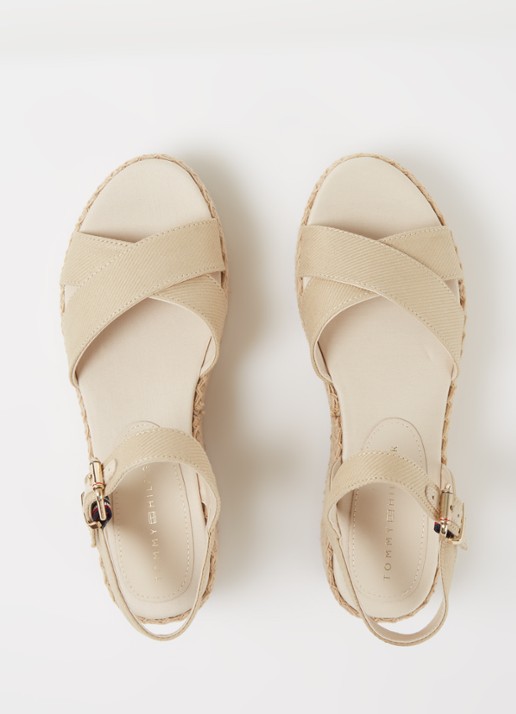 Tommy Hilfiger Sandaal met plateauzool - detail 3 zand