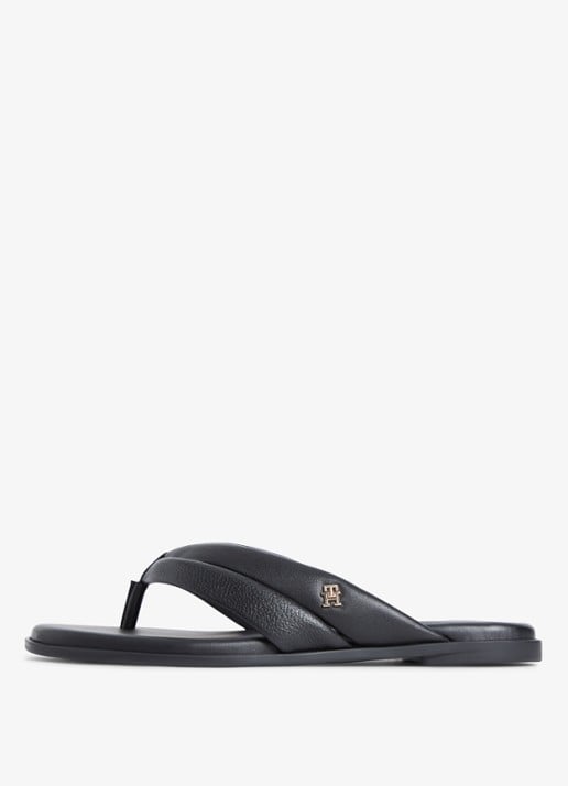 Tommy Hilfiger Sandaal van leer met logo