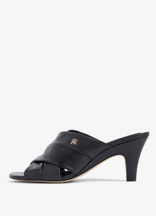 Tommy Hilfiger Sandalette met logo - detail 3 zwart