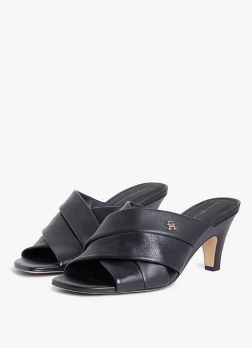 Tommy Hilfiger Sandalette met logo - detail 4 zwart
