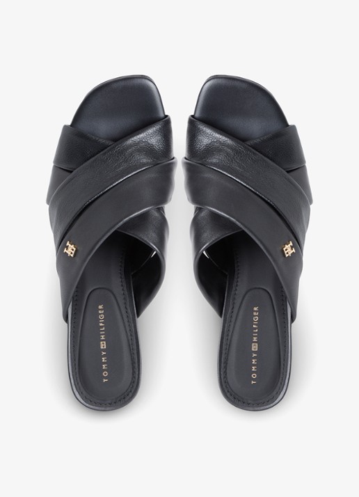 Tommy Hilfiger Sandalette met logo - detail 5 zwart