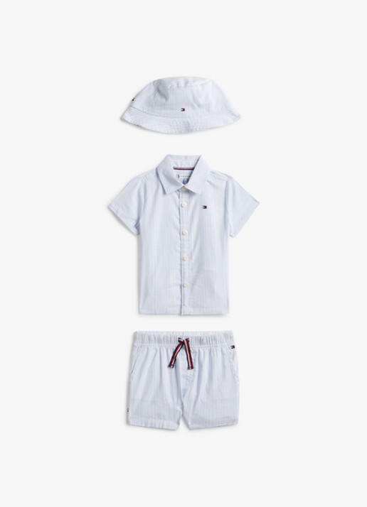Tommy Hilfiger Set van blouse, korte broek en hoed in giftbox 3-delig