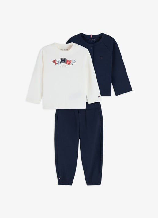 Tommy Hilfiger Set van joggingbroek met vest en longsleeve 3-delig