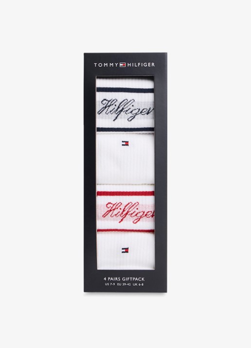 Tommy Hilfiger Set van sokken met logo 4-delig - detail 2 wit
