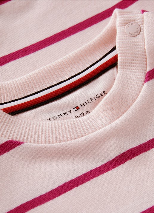 Tommy Hilfiger Set van sweater en joggingbroek met streepprint 2-delig - detail roze