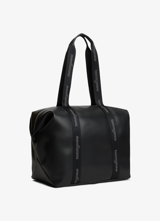 Tommy Hilfiger Shopper met logo - achterkant 5 zwart