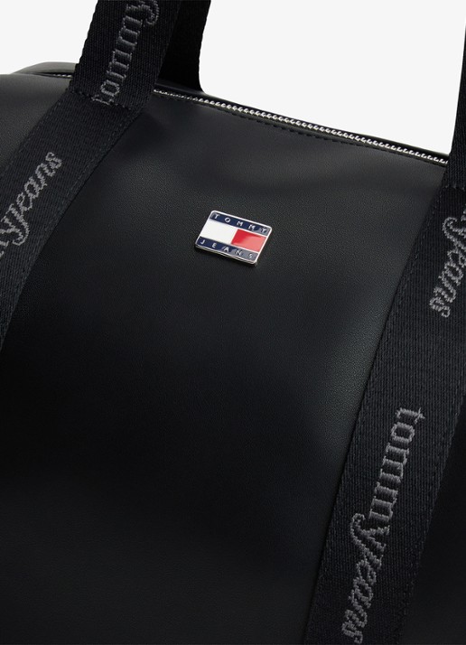 Tommy Hilfiger Shopper met logo - detail 4 zwart