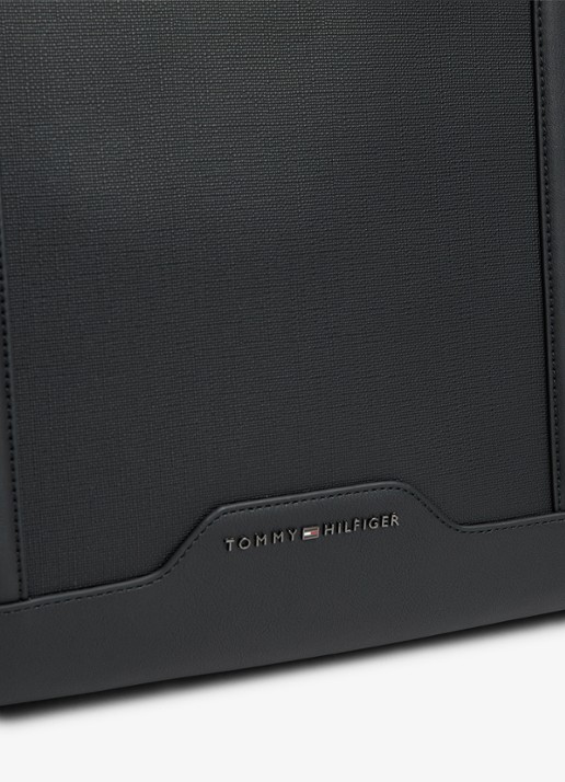 Tommy Hilfiger Shopper met logo - detail 4 diepzwart