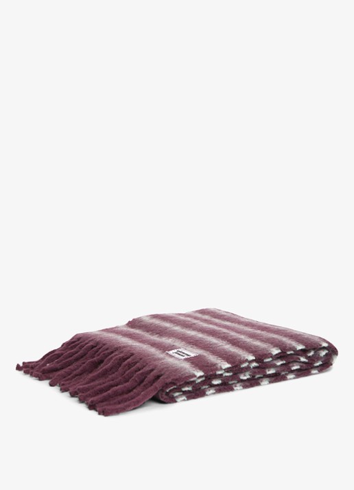 Tommy Hilfiger Sjaal in wolblend met franjes  - detail 4 rood