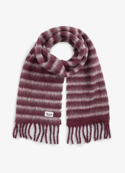Tommy Hilfiger Sjaal in wolblend met franjes