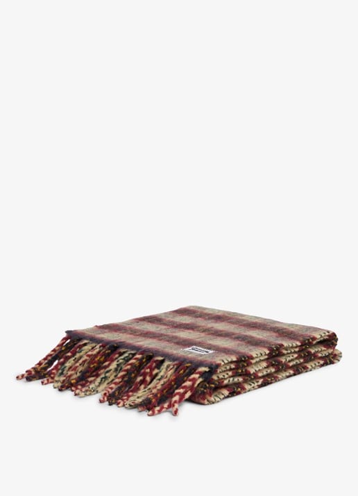 Tommy Hilfiger Sjaal in wolblend met franjes  - detail 4 beige