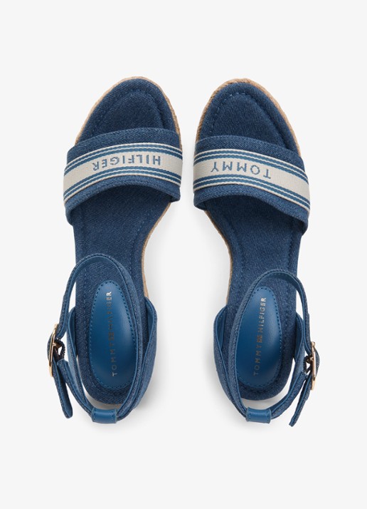 Tommy Hilfiger Sleehak met logo - detail 5 denim