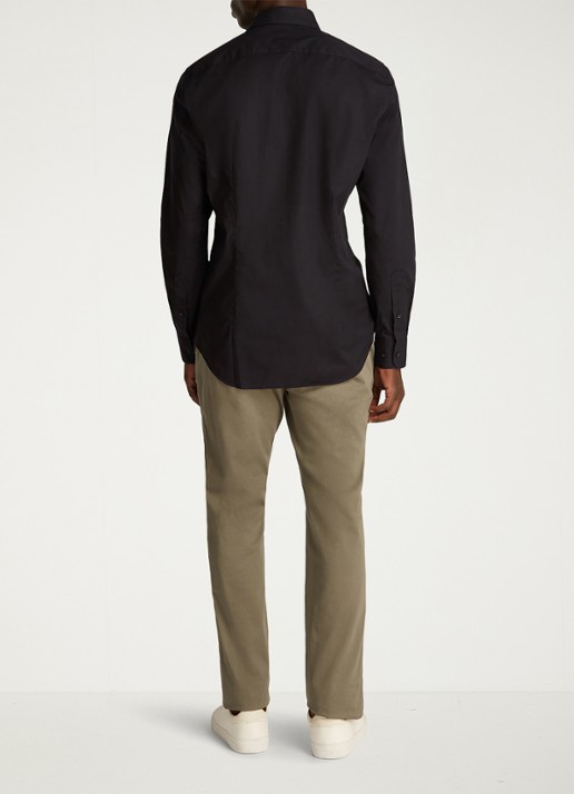 Tommy Hilfiger Slim fit overhemd met logo - achterkant zwart