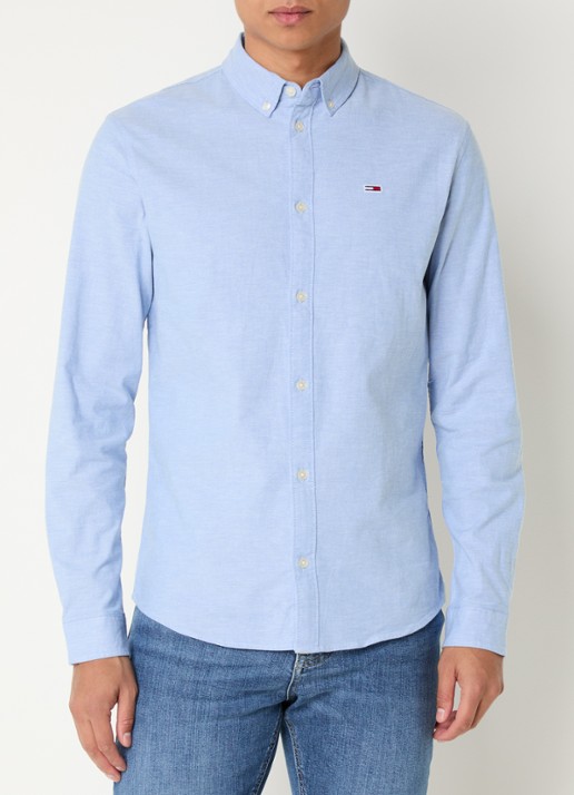 Tommy Hilfiger Slim fit overhemd met logoborduring