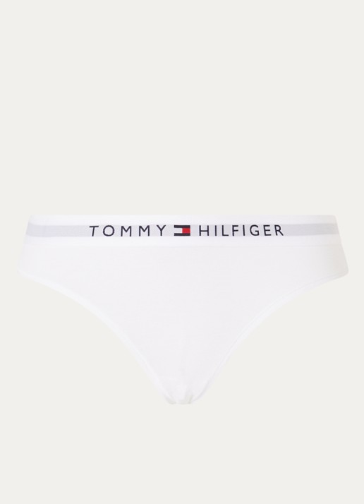 Tommy Hilfiger Slip met logoband  - voorkant 4 wit