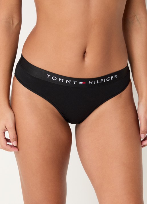Tommy Hilfiger Slip met logoband  - detail 3 zwart